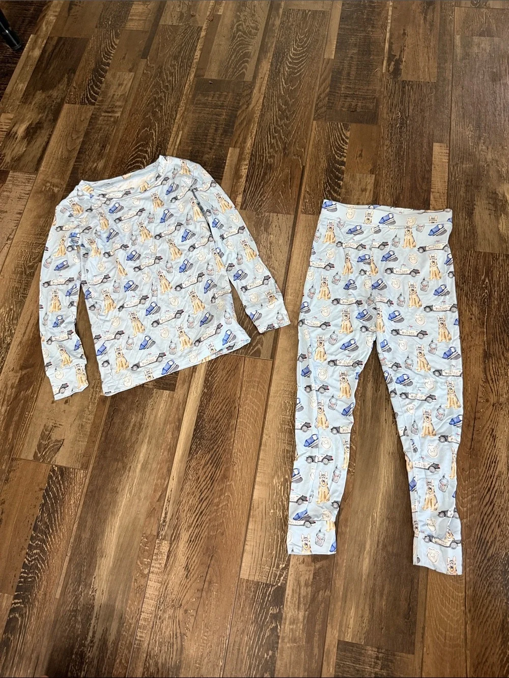 Kids police and dog Soft Long Sleeve Top & Pants pj